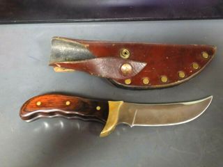 Vintage Buck Kalinga Fixed Blade Knife With Sheath
