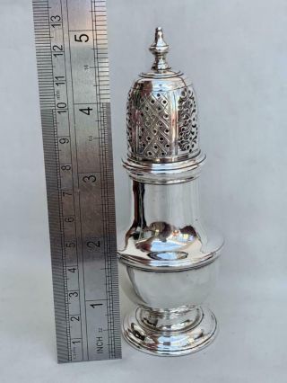 George Ii Period Solid Silver Caster By Samuel Wood London 1745.