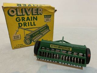 Very Rare Vintage 1950s Oliver Grain Drill 77 Tractor 9837 Euc