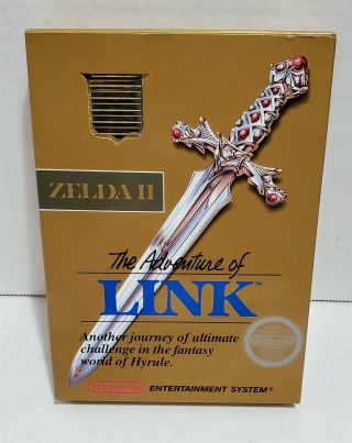 Lt80 100 Authentic Vintage Nintendo Nes Zelda Ii The Adventure Of Link W/ Box