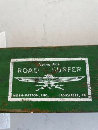 Vintage Skateboard Flying Ace Road Surfer Lancaster Pa Moen - Patton Rare Stl Whls 2