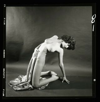Fran Battaglia Nude Model 1960s Fine Art Bunny Yeager Archive Camera Negative