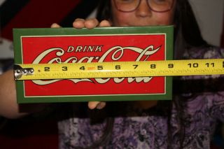 Rare Vintage 1930 ' s Drink Coca Cola Soda Pop Metal Easel Back Sign 3
