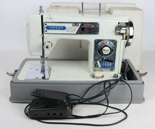 Vintage Morse Model 4300 Zig - Zag Domestic Sewing Machine W/ Case - Tested/works