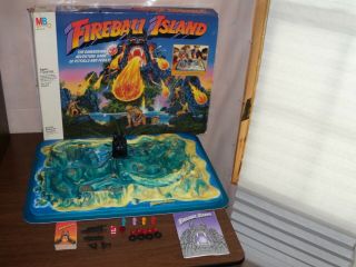 Vintage 1986 Milton Bradley Fireball Island Board Game Cib 100 Complete