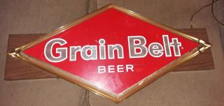 Vintage Grain Belt Beer Sign Electric