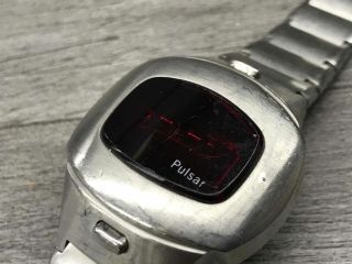 Pulsar Vintage LED Digital Watch Stainless REPAIR 2