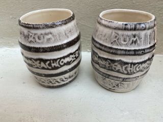 Vintage Don The Beachcomber Barrel Tiki Mugs
