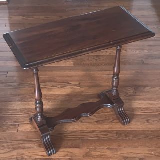 Antique Vintage Solid Wood Side End Accent Drink Table