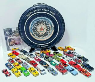 Vintage Hot Wheels And Rally Case Some Redlines,  Some Made In Hong Kong