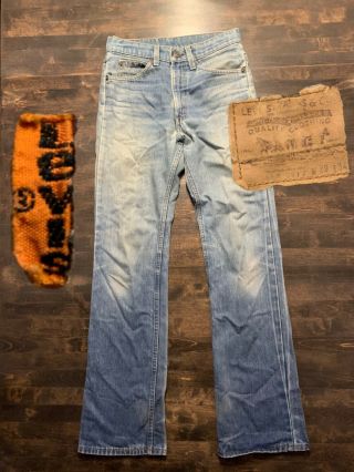Vintage Levis 517 Orange Tab 29x34 Light Wash Made In The Usa