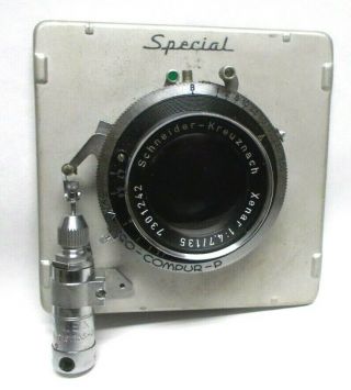 Vintage Schneider - Kreuznach Xenar 4.  7 135mm Large Format Camera Lens
