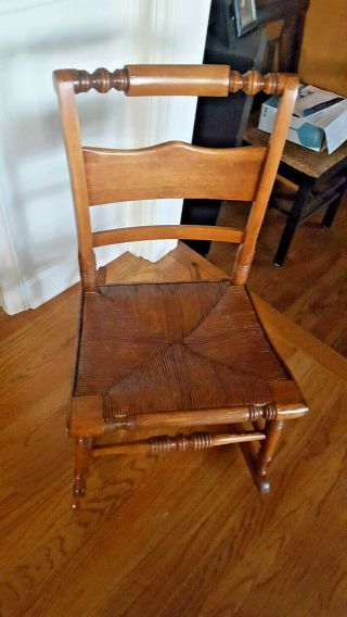 Heavy Vintage Sewing Rocker / Rocking Chair Lovely