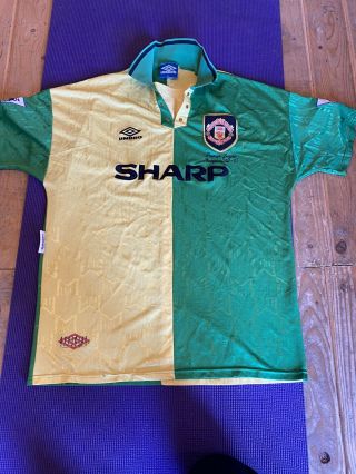 Manchester United Man Utd Vintage 1992 - 1994 92 - 94 Umbro Away Xlarge