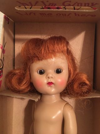 Vogue Ginny Red Auburn 8 " Doll Painted Lash Walker Brown Eyes