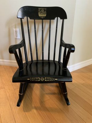Vintage Dartmouth Nichols And Stone Childs Rocking Chair Childs Black Gold
