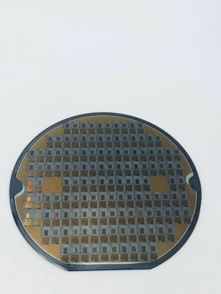 Vintage Silicon Wafer 6”/150mm AMD Am486 DX4 - 100 CPU, 2