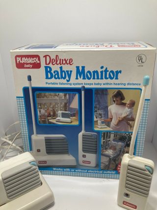 Vintage 1987 Playskool Portable Deluxe Baby Monitor 5590 Receiver Euc Toy Story