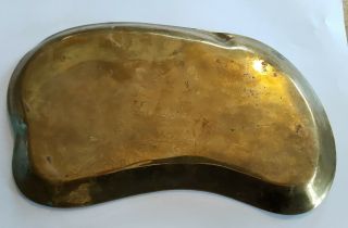 Art Nouveau heavy Brass calling card tray Maiden 3