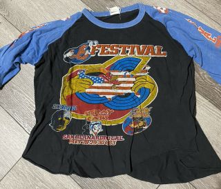 Vintage Us Festival Concert T Shirt 1983 Van Halen Scorpions Ozzy Osbourne Large