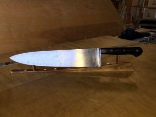 Vintage Knife Dexter 48912,  Chef’s Butcher’s,  12” Carbon Steel Blade,  Sharp By Hand