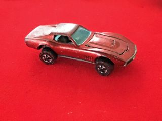 Vintage 1967 Mattel Hot Wheels Custom Corvette Redline -