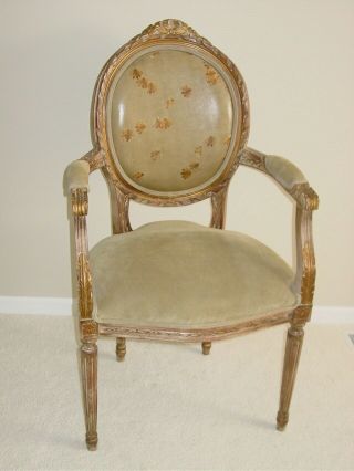Vintage Louis Xvi French Provincial Accent Arm Chair B&d Buying & Design Italy