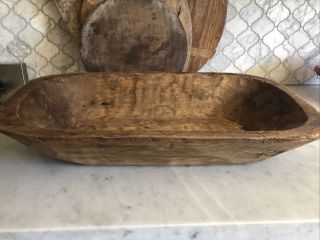 Rustic Vintage French Dough Bowl/bread Bowl,  Handmade