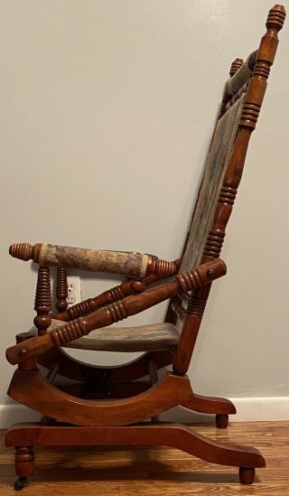 Antique Victorian Platform Rocking Chair Rocker - Circa 1895 2