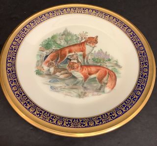 Vintage Limited Issue Lenox Boehm Woodland Wildlife 10.  75 " Red Foxes 1974