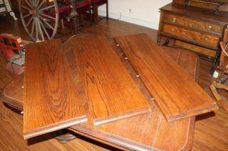 Vintage Solid Oak dining table and 6 chairs 3