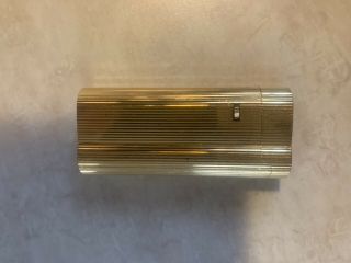Vintage Autentic 14k Gold Plated Dunhill S Type Rollagas Pocket Lighter -