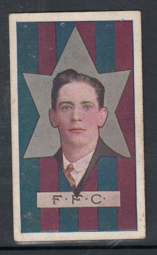 Australian Rules Football Peter Pan Cigarette Card F.  Bamford Fitzroy Vfl 1910 