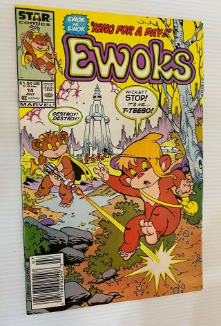 Ewoks 14 (marvel / Star Comics 1987) - - Star Wars - - Newsstand Variant - - Vf