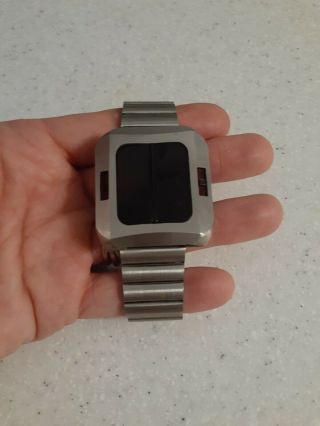 Vintage Rare Synchronar Solar Led Watch