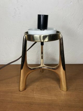 Vintage Mid Century Modern Brass Desk Lamp Atomic Thurston Lightolier Base Only