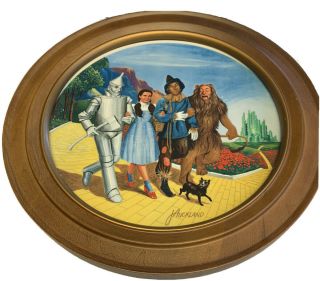 Knowles Wizard Of Oz " The Grand Finale " 10 " China Collectors Plate (1979) Framed