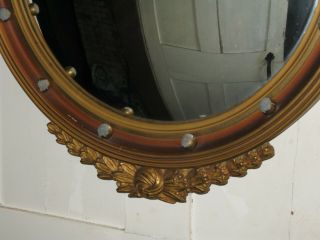 Vintage Eagle Convex Mirror Large 4309 Art Product Bubble Federal Style Bulleye 3