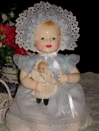 Darling 22 " Vintage Eih Horsman Baby Dimples Composition Doll W/baby Legs