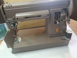 Vintage Singer 301A Sewing Machine W case,  foot pedal & some accessories 6
