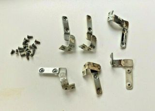 Six Hinges And Screws For Metal Geneva Kitchen Cabinets Circa 1950s