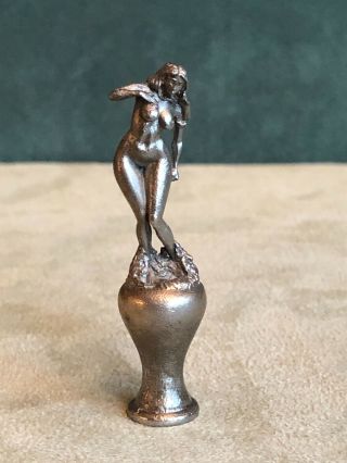 Nude Woman At The Ocean Pipe Tamper,  Solid Fine Pewter