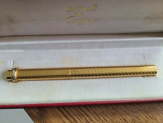 Vintage Cartier Vendome Trinity Gold Plated Ballpoint Pen
