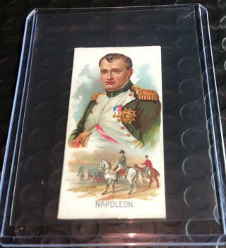 1889 Kinney Bros Cigarettes Leaders Napolean Card Good Shape - Rare