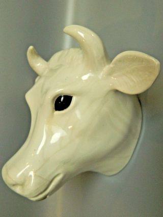 Vintage Midcentury Mcm Farm Ceramic Raymor Manciolli Mancer Italy Cow Towel Hook