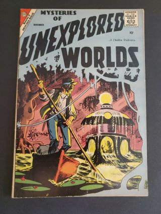 Mysteries Of Unexplored Worlds 10 Charlton Horror Comic Book Ditko Cv & Art