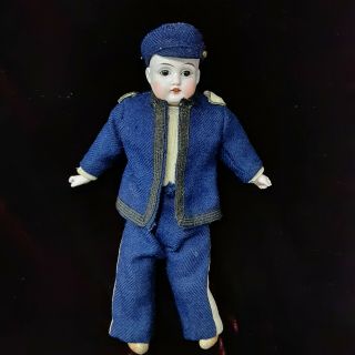 Antique Kestner 154 Dep Bisque Doll Germany 11 " Civil War Union Soldier Rare
