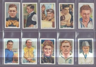 Gallaher Set: Sporting Personalities Incl.  Dixie Dean 1936