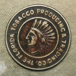 638.  Quincy Fl The Florida Tobacco Producing & Trading Co.  (indian Head)
