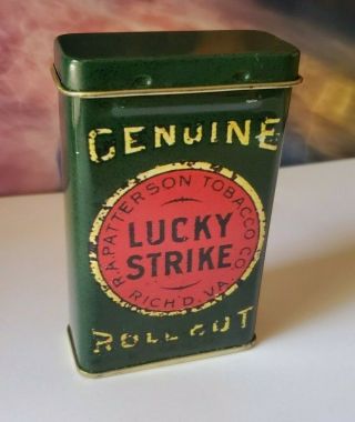 Lucky Strike Cigarette Metal Tin Case Box Limited Edition Rare